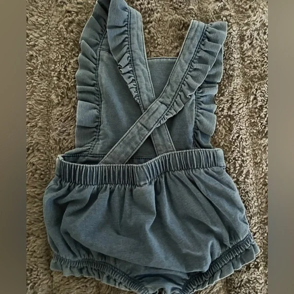 Blue Jumpsuit with Relaxed Fit - Picture 2 of 3